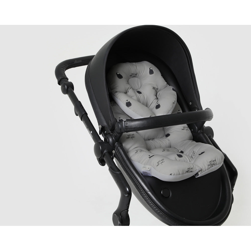 Banana Neck Cushion Stroller Liner <br>Cool Gray