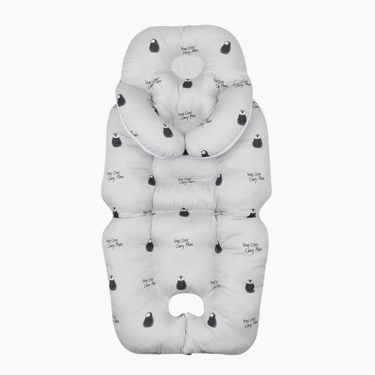 Banana Neck Cushion Stroller Liner <br>Light Gray