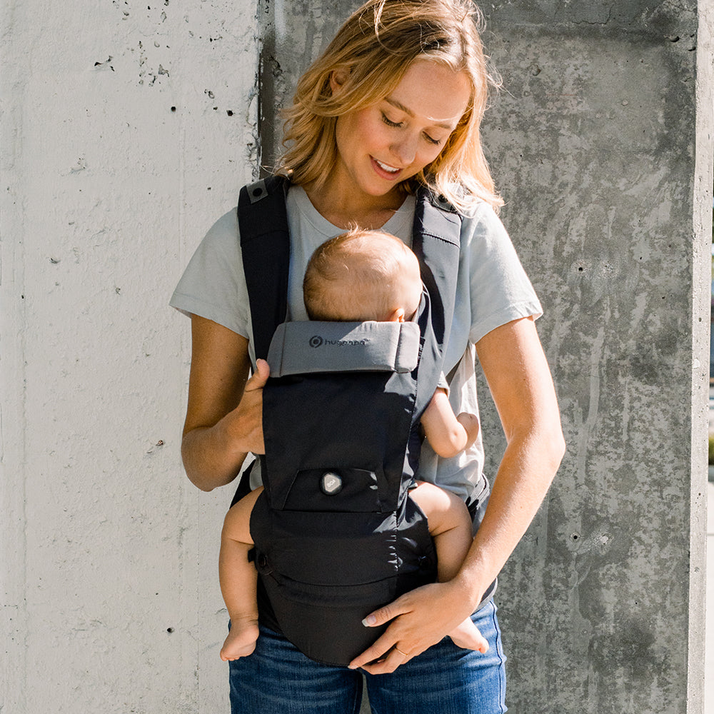 [Essential Set] Dial-Fit PRO Baby Carrier - Charcoal & Drool Bib