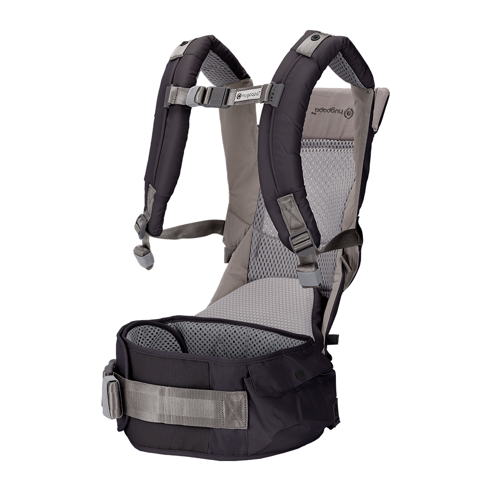 [Essential Set] Dial-Fit PRO Baby Carrier - Charcoal & Drool Bib