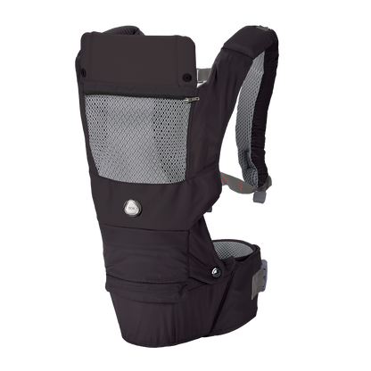 [Essential Set] Dial-Fit PRO Baby Carrier - Charcoal & Drool Bib