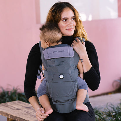 [Essential Set] Dial-Fit PRO Baby Carrier - Dark Gray & Drool Bib