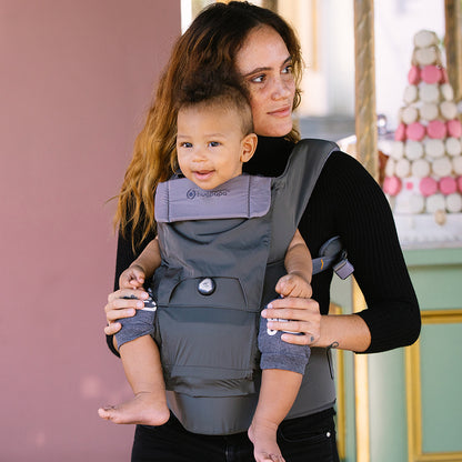 [Essential Set] Dial-Fit PRO Baby Carrier - Dark Gray & Drool Bib