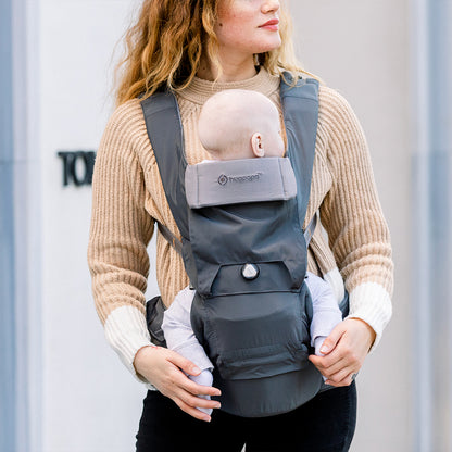 [Essential Set] Dial-Fit PRO Baby Carrier - Dark Gray & Drool Bib