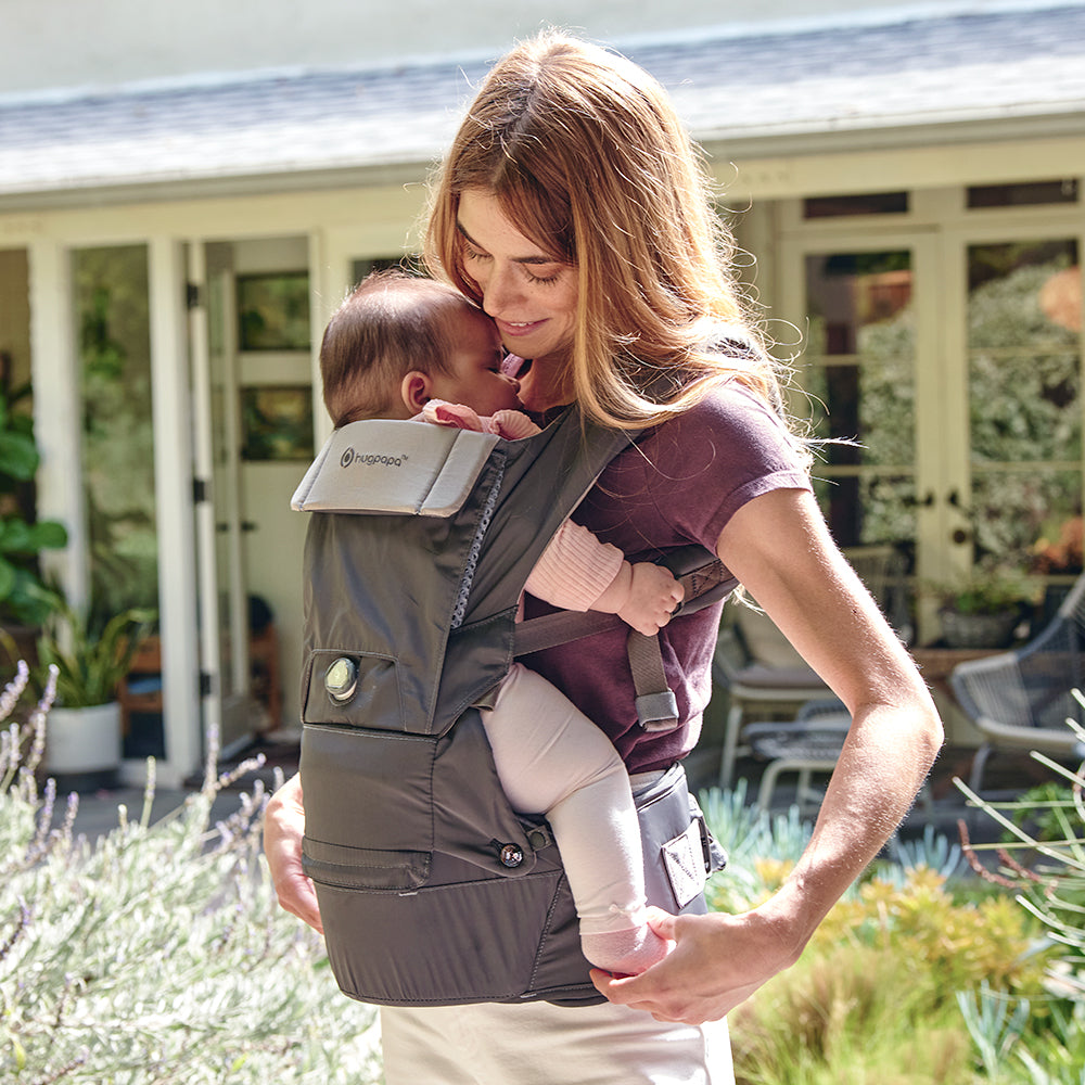 [Essential Set] Dial-Fit PRO Baby Carrier - Dark Gray & Drool Bib