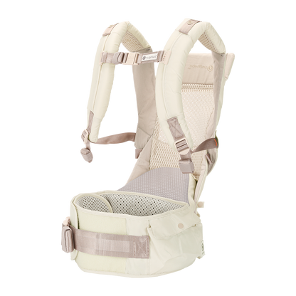 [Essential Set] Dial-Fit PRO Baby Carrier - Ivory & Drool Bib