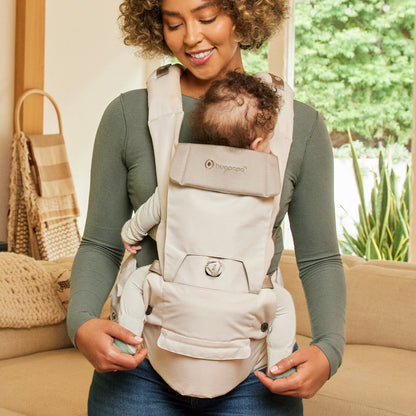 [Essential Set] Dial-Fit PRO Baby Carrier - Oatmeal & Drool Bib