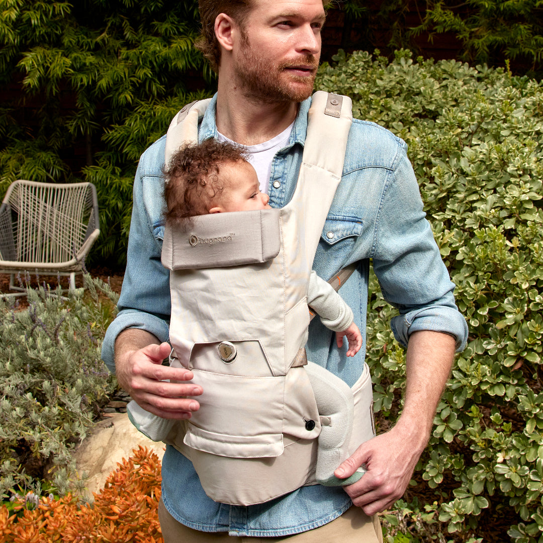 [Essential Set] Dial-Fit PRO Baby Carrier - Oatmeal & Drool Bib