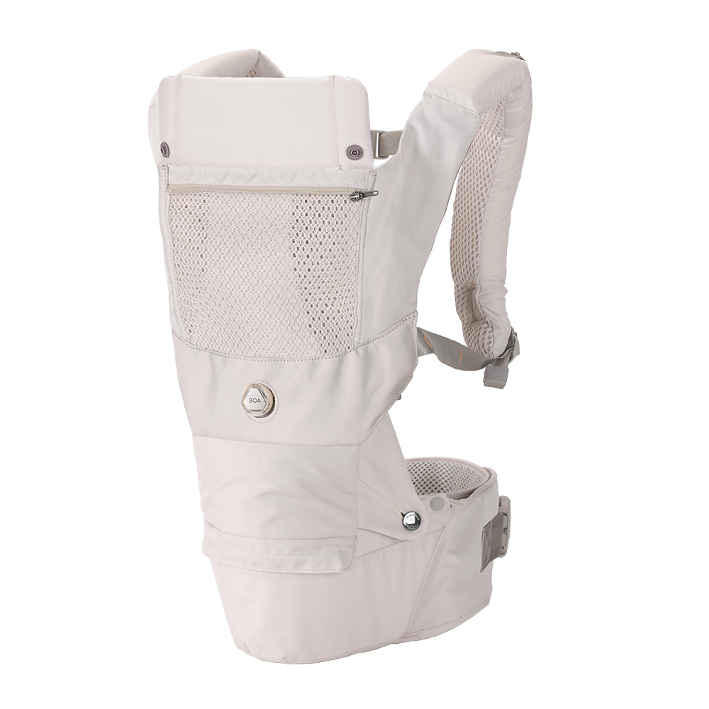 [Essential Set] Dial-Fit PRO Baby Carrier - Oatmeal & Drool Bib