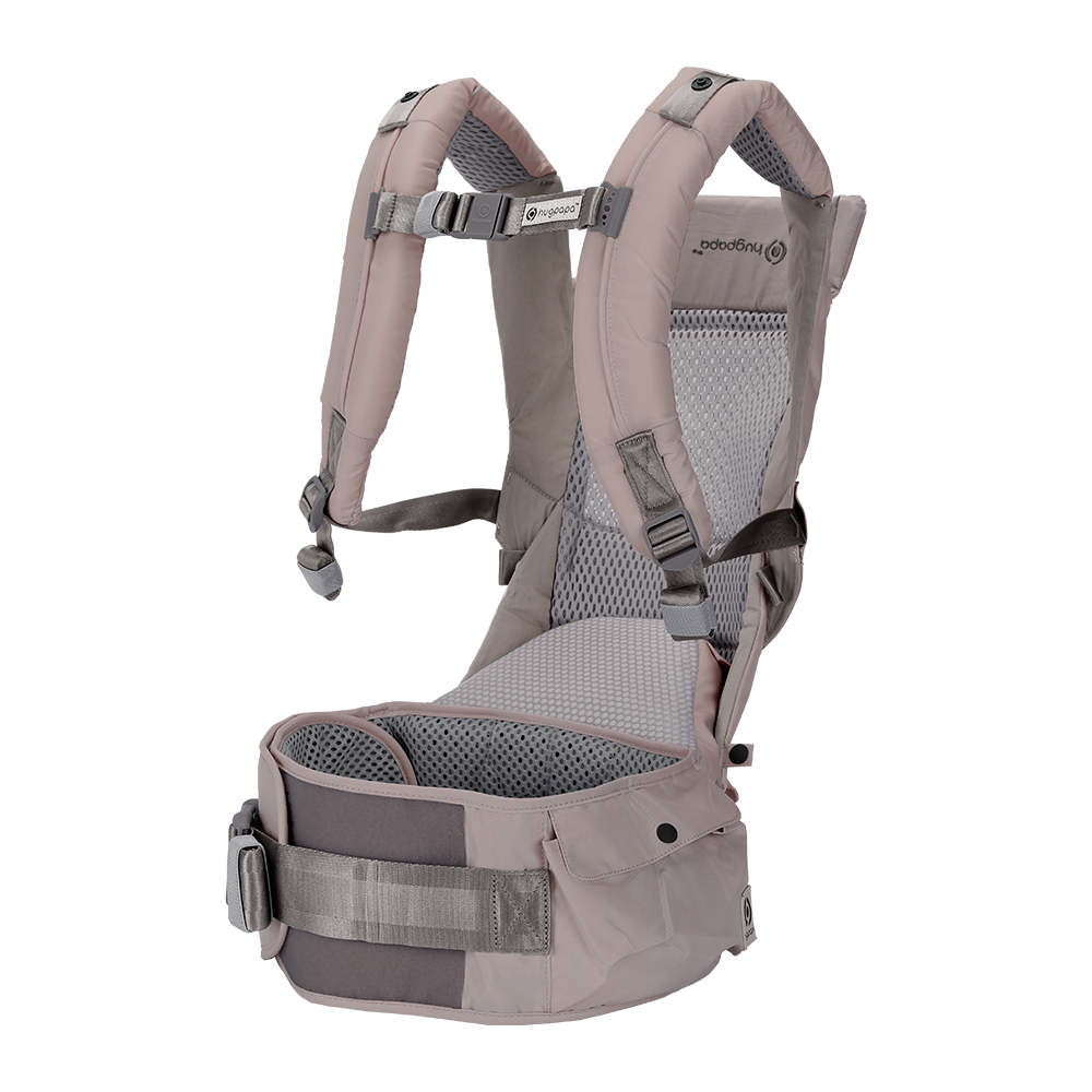 [Essential Set] Dial-Fit PRO Baby Carrier - Taupe Grey & Drool Bib