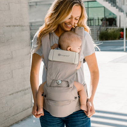 [Essential Set] Dial-Fit PRO Baby Carrier - Taupe & Drool Bib