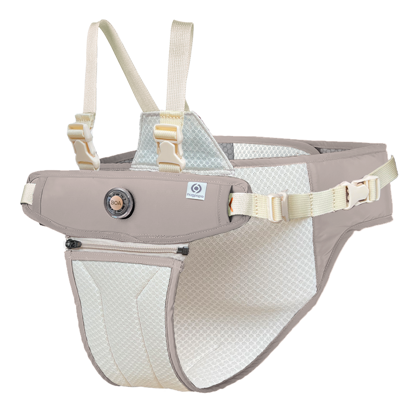 Dial-Fit 2 Way Baby Chair Booster <br>Taupe