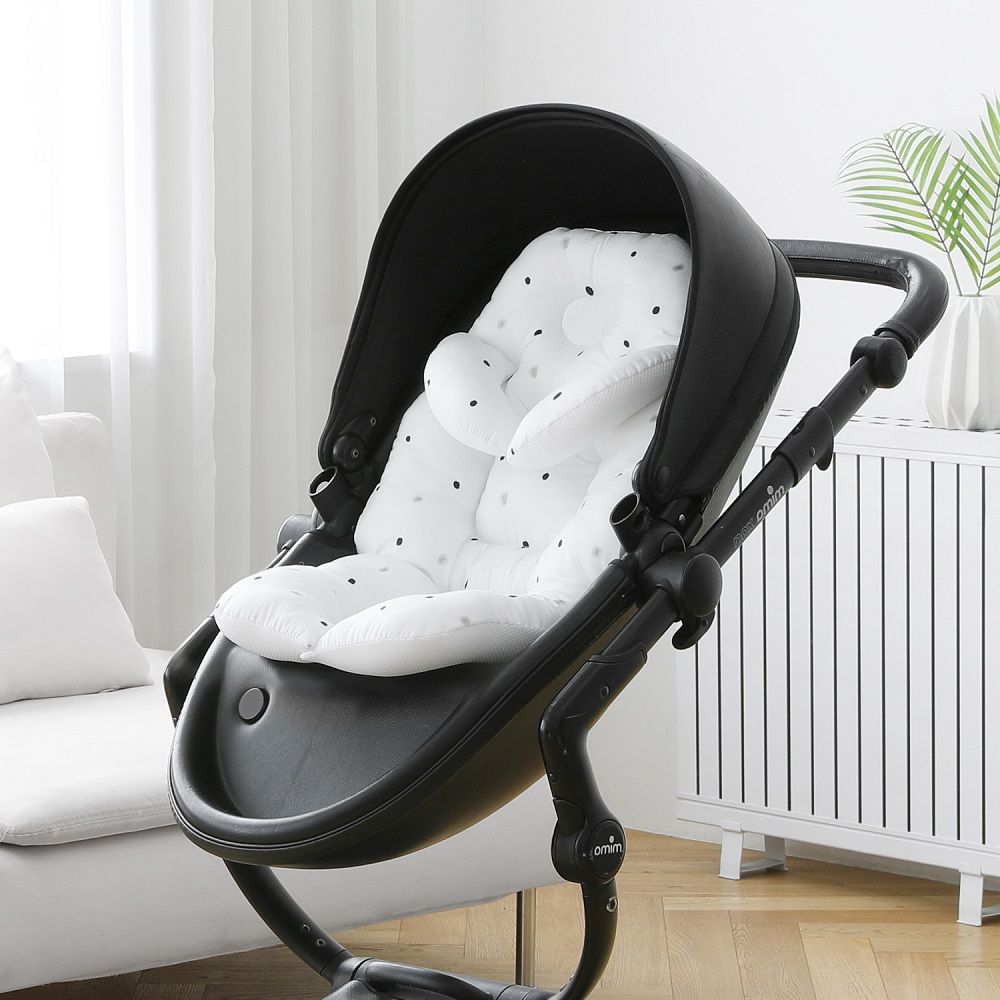 Banana Neck Cushion Stroller Liner <br>White