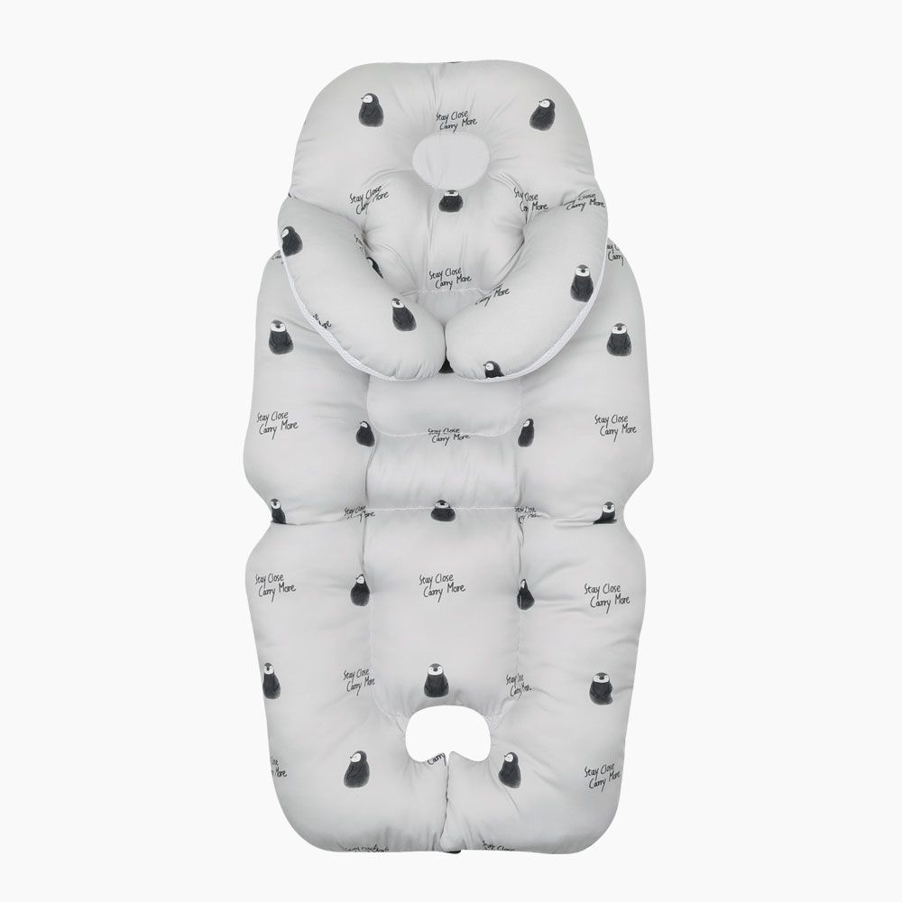 Banana Neck Cushion Stroller Liner <br>Light Gray